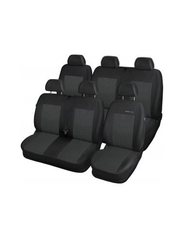 piel sintética/espresso medida fundas para asientos completo 6 plazas VW t5 Transporter/carav 